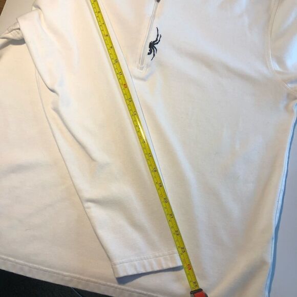 Spyder 1/4 Zip Men’s Pullover White Size Medium - Picture 11 of 16